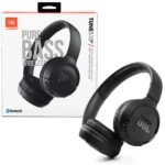 AUDÍFONOS JBL ON-EAR BLUETOOTH TUNE 510BT PURE BASS 40 HORAS DEPORTIVO NEGRO